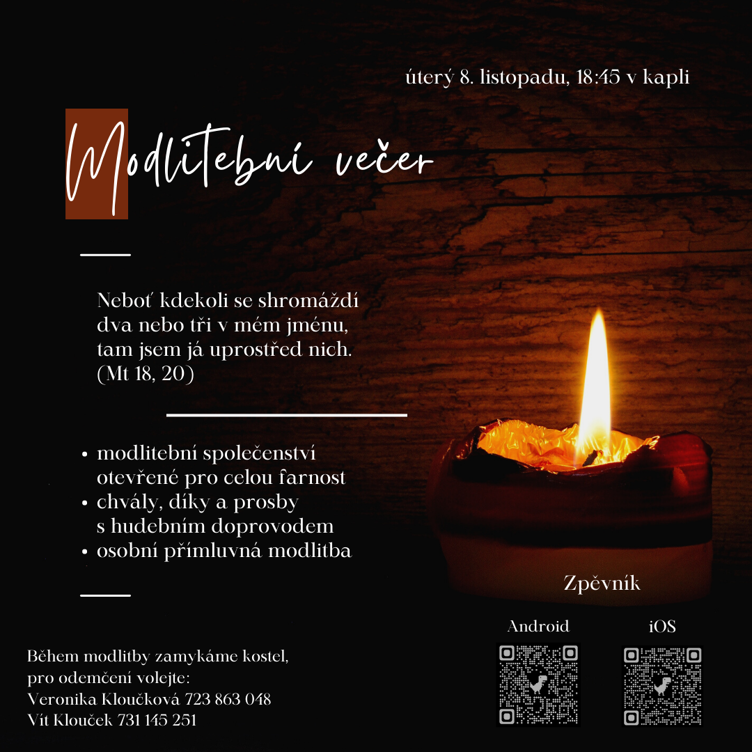 Plakátek - modlitební večer