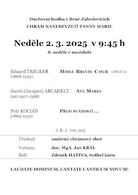 Program duchovní hudby