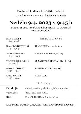 Vánoční program duchovní hudby