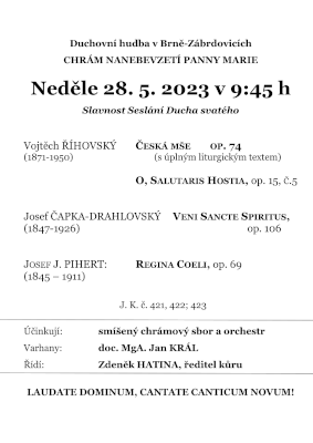 Vánoční program duchovní hudby