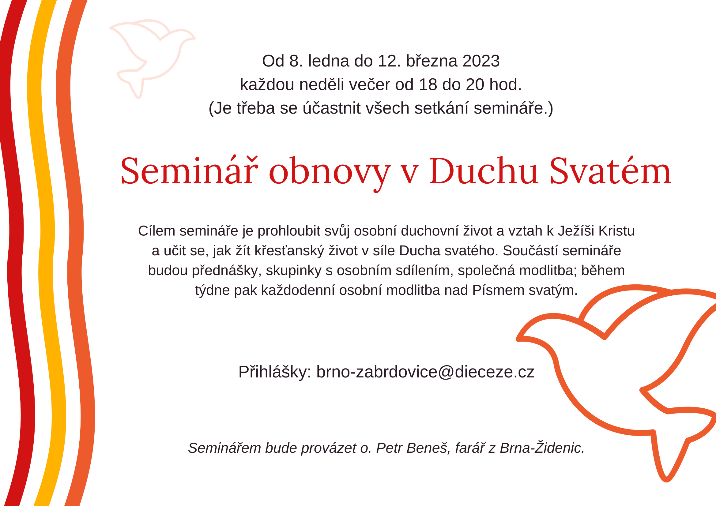 Pozvánka na Seminář obnovy 