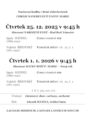 Vánoční program duchovní hudby