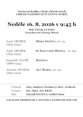 Program hudby při poutní slavnosti